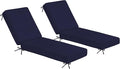 Sundale Outdoor Olefin Chaise Lounge Cushion Set of 2, Water-Resistant Patio by SundaleOutdoor