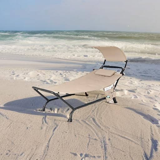 Giantex Hanging Hammock with Stand, Patio Hanging Chaise Lounge Chair w/Canopy - Image 5