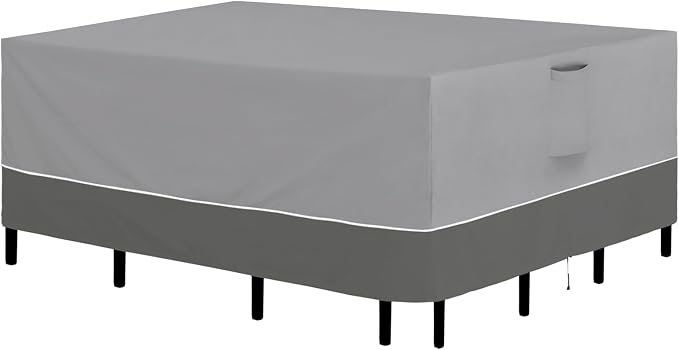 Easy-Going Patio Furniture Cover 110"x84" Rectangle Outdoor Table and Chair Set by Easy-Going