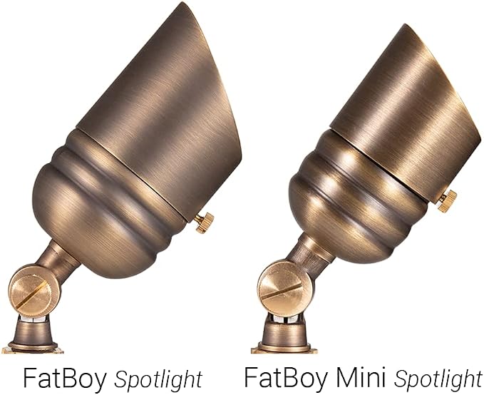 VOLT Fat Boy 12V Brass Outdoor Mini Spotlight - Image 5