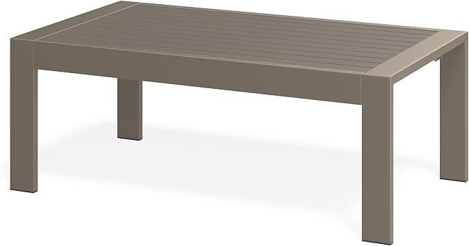 Wisteria Lane Outdoor Furniture Patio Coffee Table, Ourdoor Rectangle Coffee - Image 7