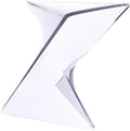 LeisureMod 15.75" Clear Stackable Plastic Side Table by LeisureMod