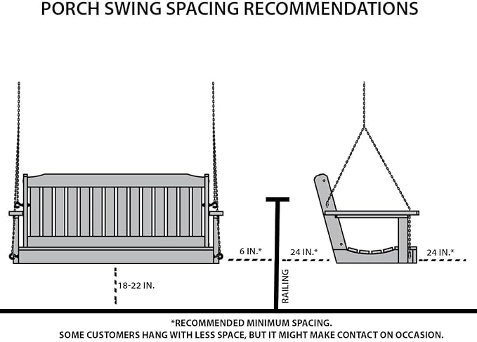 Amish Heavy Duty 800 Lb Mission Treated Porch Swing - Image 5