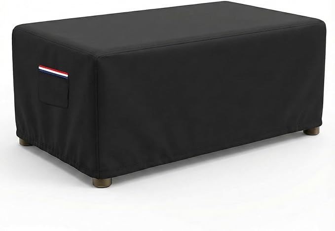 Waterproof Rectangular Patio Coffee Table Cover, 600D Heavy Duty Outdoor by Unknown