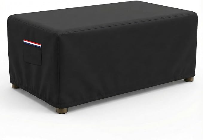 Waterproof Rectangular Patio Coffee Table Cover, 600D Heavy Duty Outdoor by Unknown