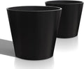 Wide Planters for Outdoor Plants, Extra Large Indoor Flower Pots for Garden by Heyzier