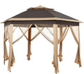 Yaheetech 13x13 Pop up Gazebo, Hexagonal Outdoor Canopy Shelter, Instant Patio by Yaheetech