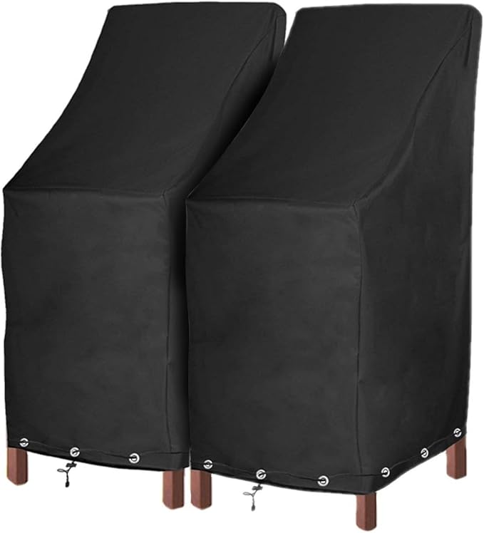 RosieLily Outdoor Chair Covers, High Back Patio Chair Covers Waterproof - Image 9
