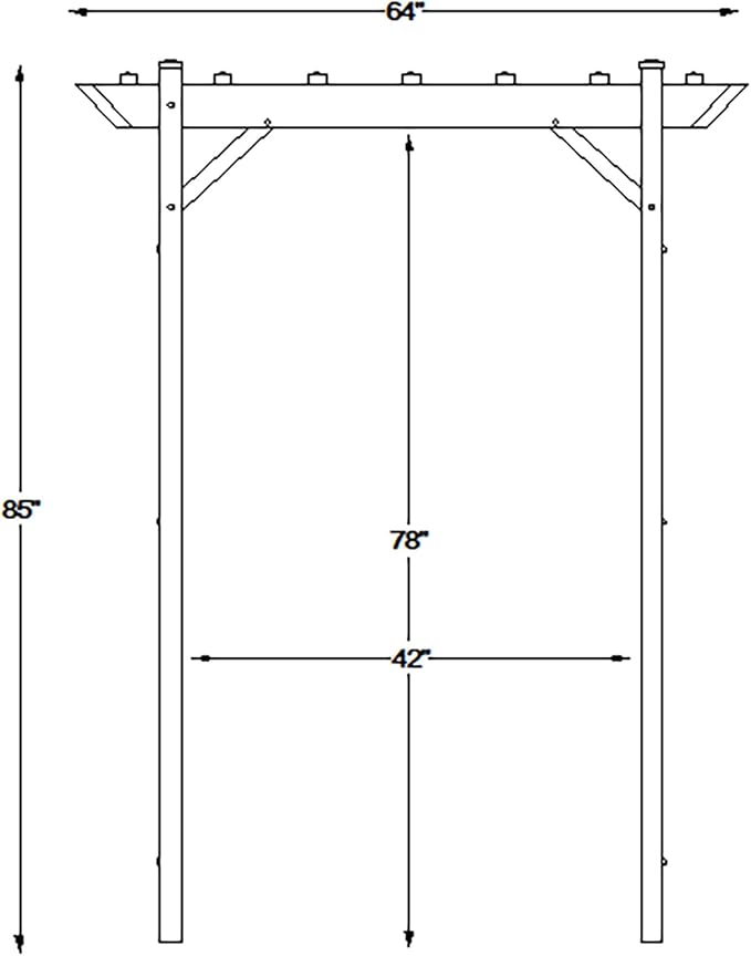 Dura-Trel Providence Arbor, Vinyl Garden Archway - Image 8