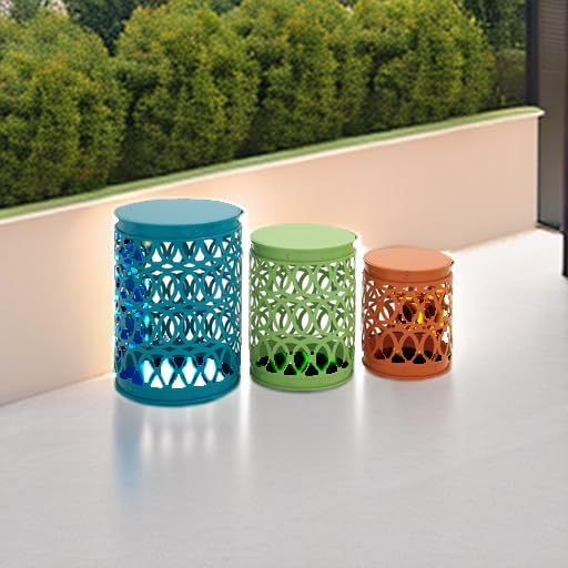 Deco 79 Metal Side End Accent Table Indoor Outdoor Nesting End Table - Image 6