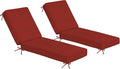 Sundale Outdoor Olefin Chaise Lounge Cushion Set of 2, Water-Resistant Patio by SundaleOutdoor