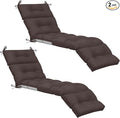 Kigley 2 Pcs Chaise Lounge Cushions 75 x 22 x 5 Inches Soft Lounge Chair by Kigley