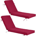 Chaise Lounge Cushions Outdoor Set of 2, Waterproof & Fade Resistant Patio by SXIORMHJ