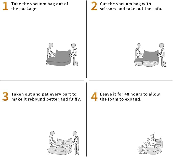 Bean Bag Chair - Memory Foam Bean Bag Chair - Image 8