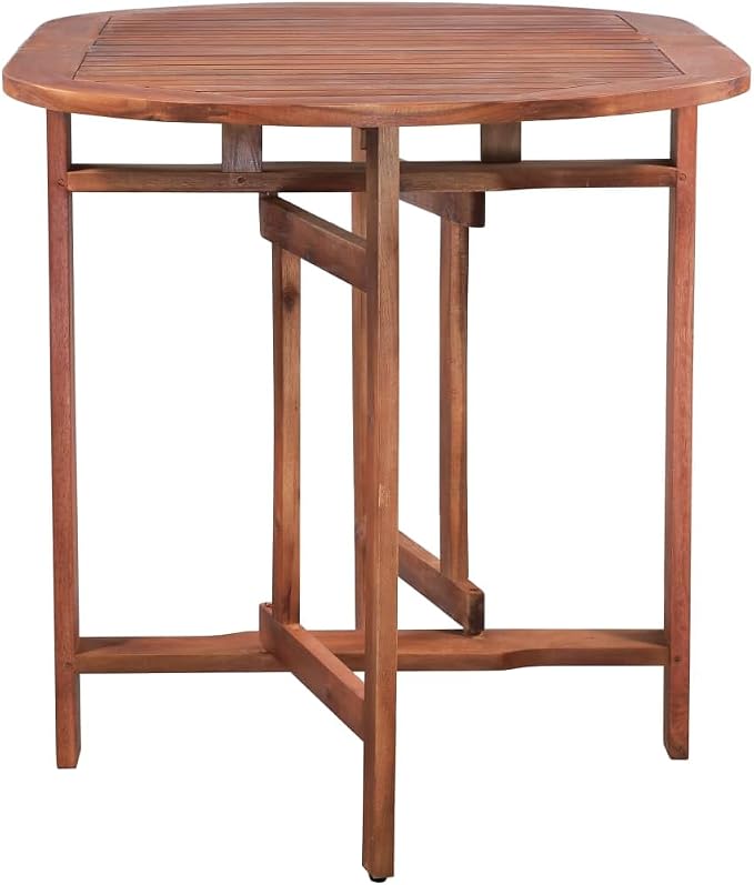 vidaXL Oval Acacia Wood Patio Dining Table - Image 7