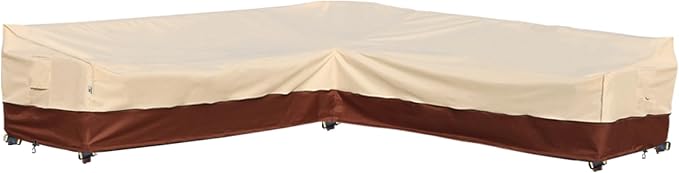 Outdoor Sectional Cover Patio Furniture Covers Waterproof Rip-Stop Anti-UV 600D by Westblue