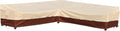 Outdoor Sectional Cover-V-Shaped Patio Furniture Covers Waterproof Rip-Stop by Westblue