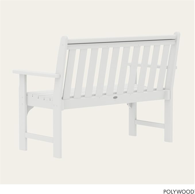 POLYWOOD GNB48WH Vineyard 48" Bench - Image 5