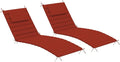 Sundale Outdoor Olefin Quilted Lounge Cushion Set of 2, Patio Foldable Chaise by SundaleOutdoor