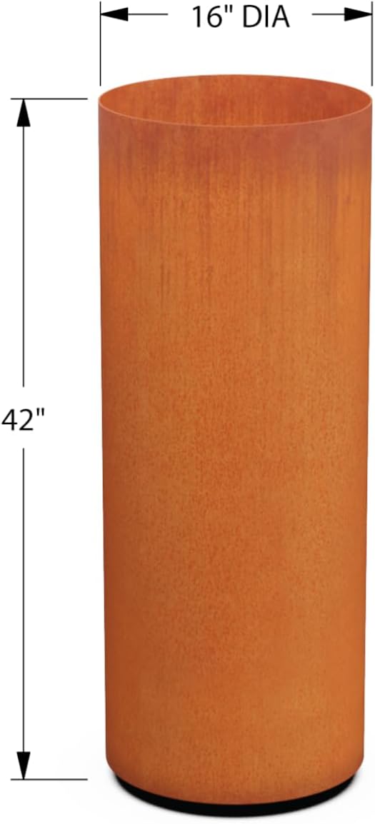 Plantercraft Large Round Corten Steel Planters - Image 5