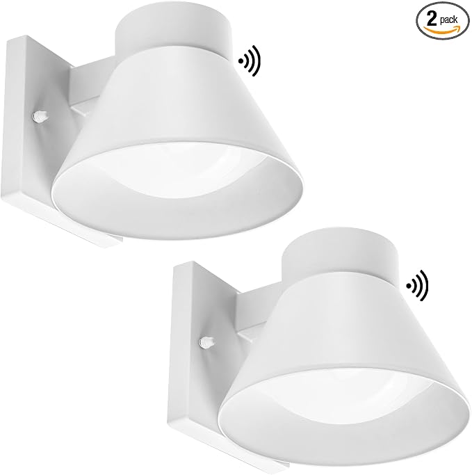 UME 2 Pack LED Outdoor Wall Light Fixtures, Dusk to Dawn Outdoor Wall Lantern by UME