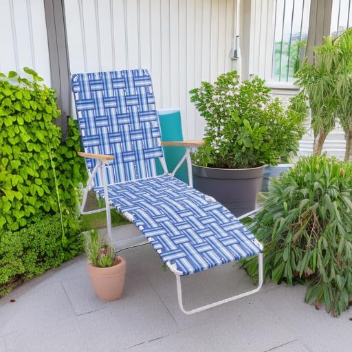 Camp & GO 4-Position Folding Web Lawn Chair Outdoor Lounger - Image 5