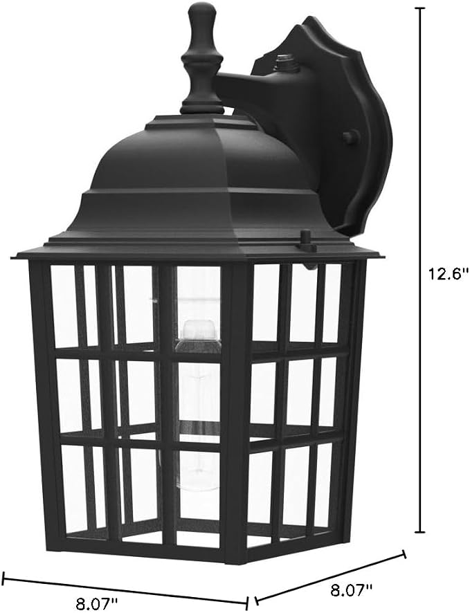 Brightever 2-Pack Dusk to Dawn Outdoor Wall Lantern, Exterior Light Fixtures - Image 8