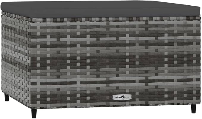 vidaXL Patio Footrests with Cushions 2 pcs by vidaXL
