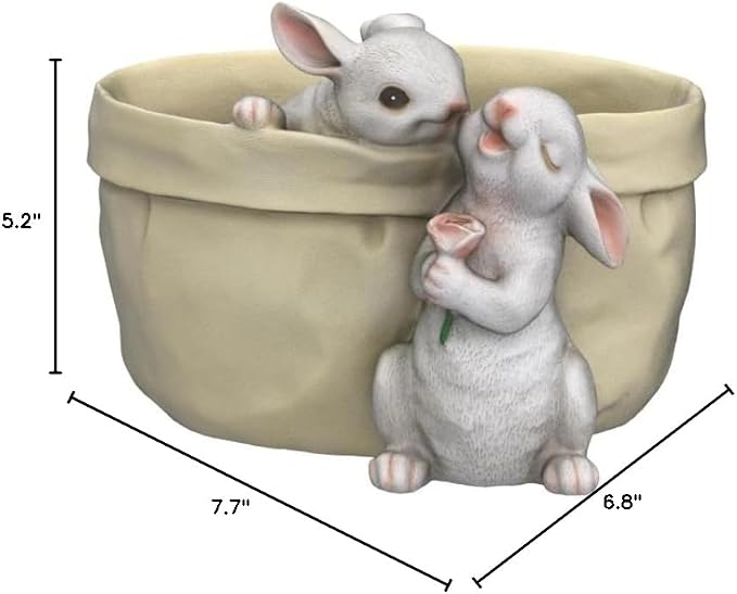 Rabbit Flower Pot Succulent Planter Garden Pots, Bunny Decorative Flower Pot - Image 9