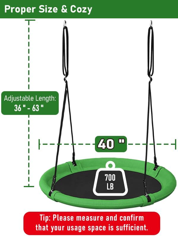 40 Inch Diameter Saucer Tree Swing Set - Image 2