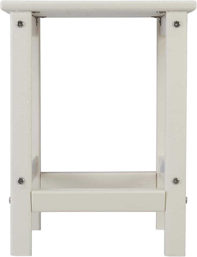 Beach Outdoor Side Table with 2 Layer Storage, Plastic Waterproof and UV - Image 8