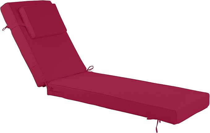 Chaise Lounge Cushions Outdoor 72x21x4 Inch, Patio Lounger Chair Cushion by Unknown