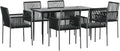 vidaXL Patio Dining Set with Cushions 7 Piece, Outdoor Table and Chair Set by vidaXL