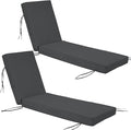 Chaise Lounge Cushions Outdoor Set of 2, Waterproof & Fade Resistant Patio by SXIORMHJ