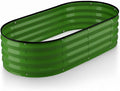 Plant & Plot Galvanized Raised Garden Beds Outdoor // 4×2×1 ft Planter Raised by PlantPlot