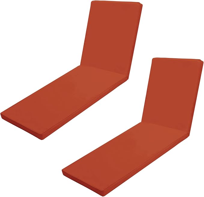 Outdoor Chaise Lounge Cushions for Patio, Waterproof Replacement Seat Pads for by Iheqard