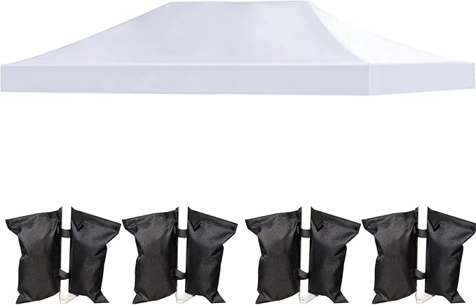 LIUJIAYI Pop Up Canopy Replacement Top, 10x20 Heavy Duty 500D UV Protection by Unknown