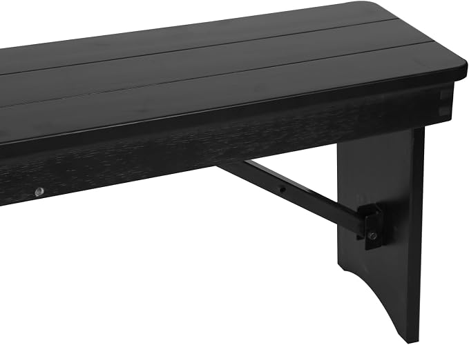 Flash Furniture Hercules Commercial Farmhouse Folding Bench, Antique Solid Pine - Image 17