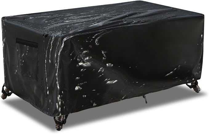 Outdoor Patio Coffee Table Cover, 600D Waterproof Heavy Duty Outdoor Table Cover by UNARK