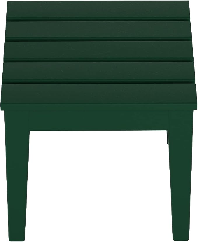 WestinTrends Ashore Outdoor Patio Modern Adirondack Side Table, Dark Green - Image 6