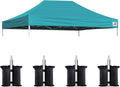Eurmax USA Pop Up Canopy Top Gazebo Tent Cover Replacement Top Only, Bonus 4PC by Eurmax