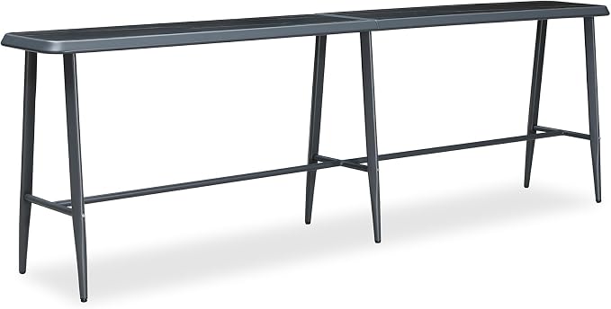PURPLE LEAF Outdoor High Bar Table Rectangular Patio Pub Balcony Table by PURPLELEAF