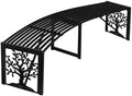 Plow & Hearth Tree of Life Outdoor Backless Curved Bench | Holds 300 lbs | by PlowHearth