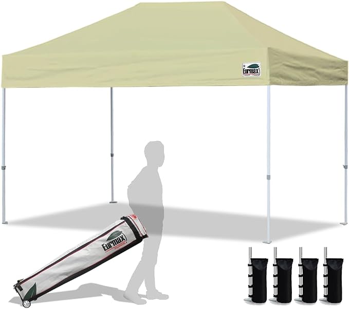 Eurmax USA 8'x12' Pop Up Canopy Tent Commercial Instant Canopies by Eurmax