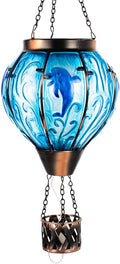 Blue Dolphin Hot Air Balloon Solar Lantern by YELENEW