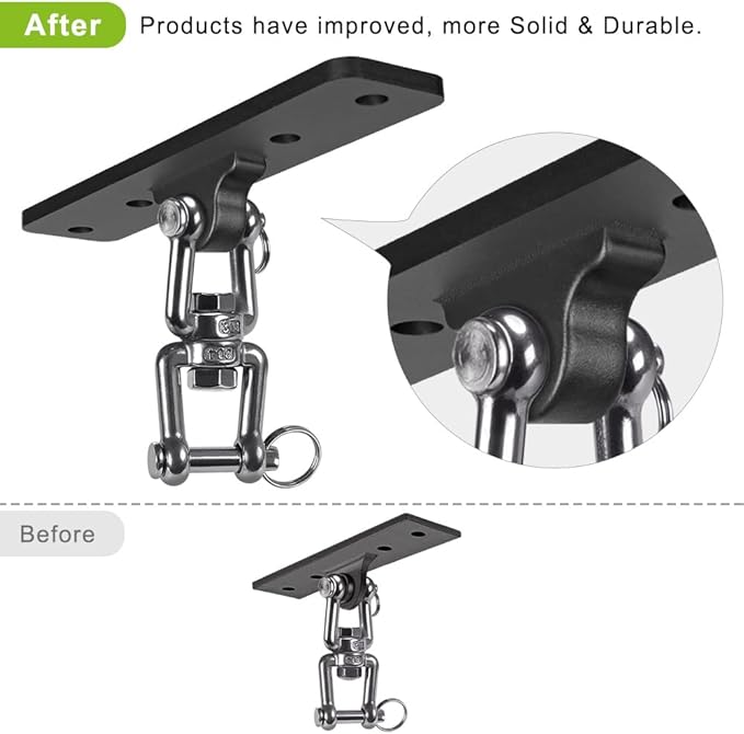 Dolibest Hanging Kits Hammock Chair Hardware, Heavy Duty Swing Hanger - Image 2