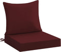 downluxe 19x19 Outdoor Chair Cushions, Waterproof Fade Resistant Patio by Downluxe