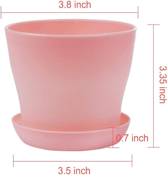 TDHDIKE 10 Pcs Plastic Planters Indoor Pots, Mini Flower Seedlings Nursery - Image 4