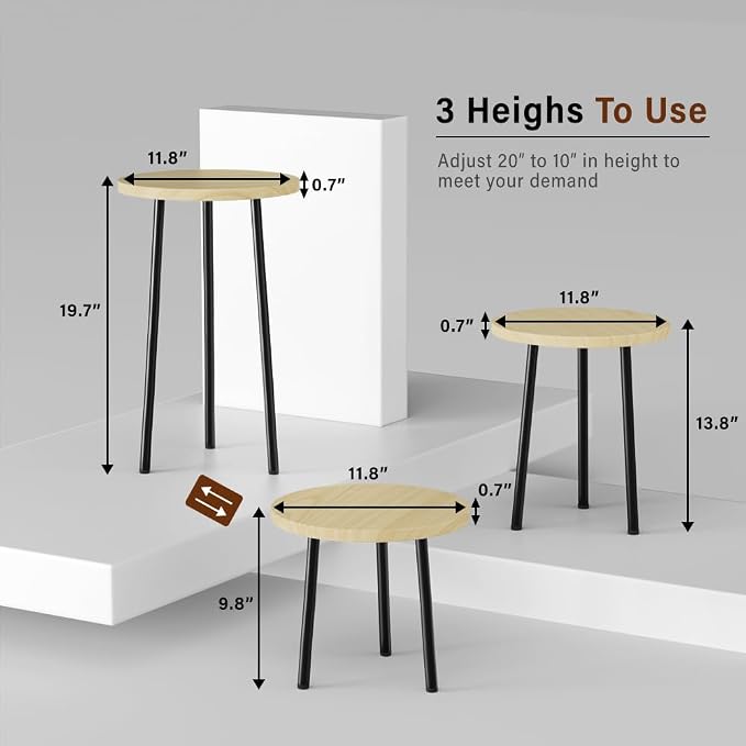 Plant Stand Indoor Tall: Corner Wood Plant Stand 2 Pack Mid Century Modern Decor - Image 2