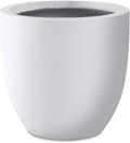 Kante 14 Inch Dia Round Concrete Planter, Indoor Outdoor Large Plant Pot by Kante